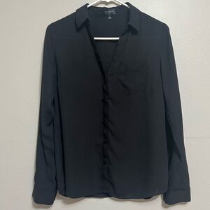 The Limited black button down shirt, size small